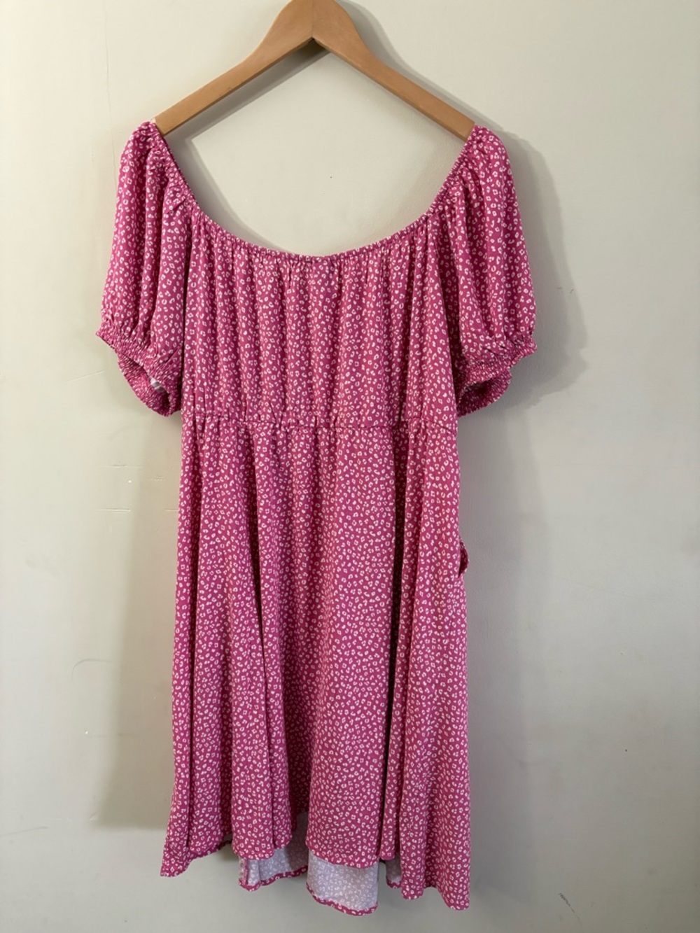 Torrid Pink Button Front Skater Mini Dress Size 1X(14-16) - Picture 6 of 10